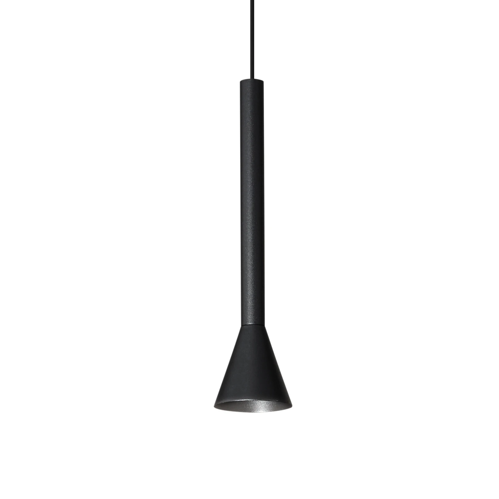 Závěsné světlo IDEAL LUX Diesis, černé, Ø 6 cm, kov