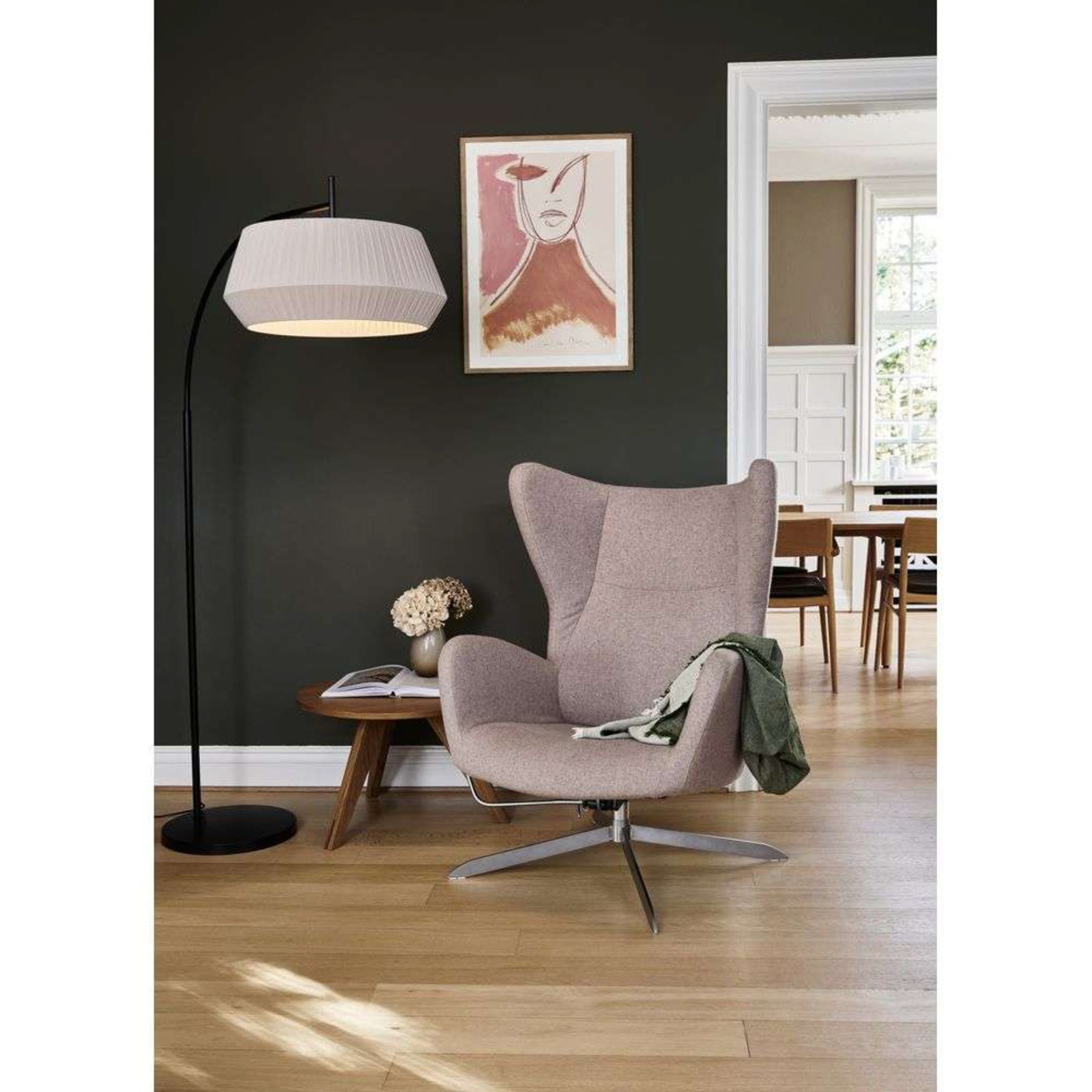 Dicte Floor Lamp Beige - Nordlux