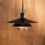 Dyberg Larsen Kay hanging light, Ø 40 cm, black, metal
