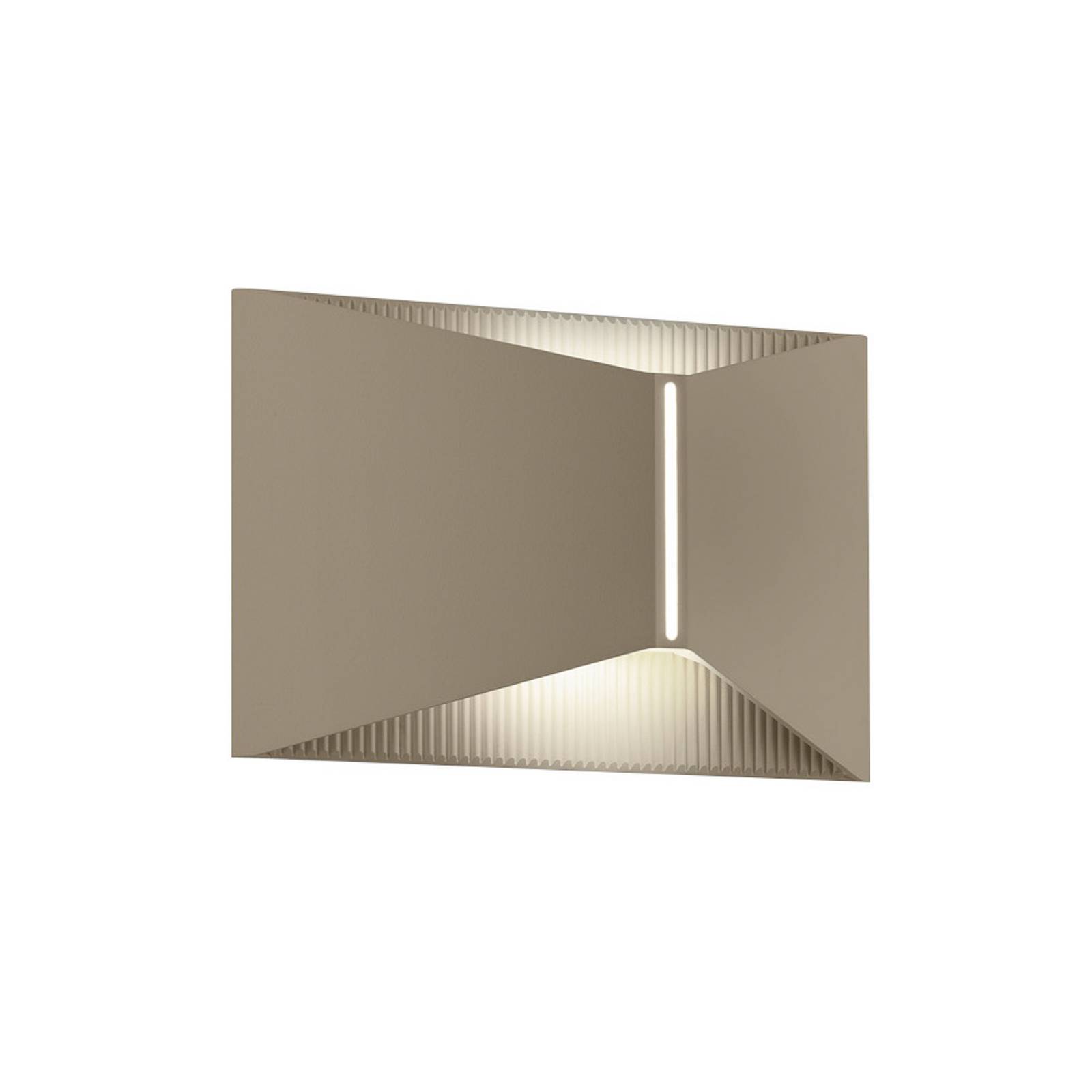 Helestra LED-Wandleuchte VID, hellbraun, up/down, IP65