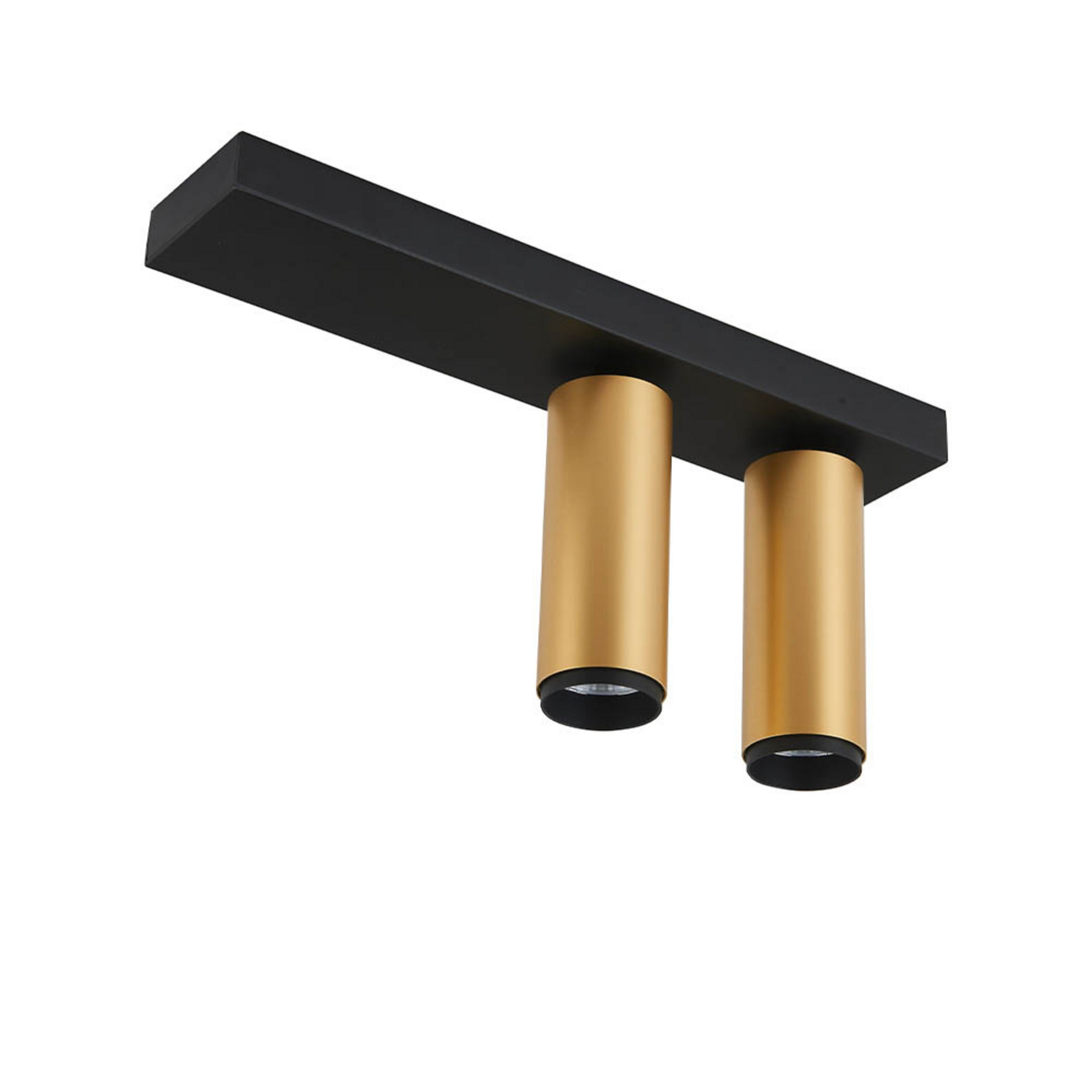 Spot pour plafond LED LOOM DESIGN X-Beam, à 2 lampes, noir/or