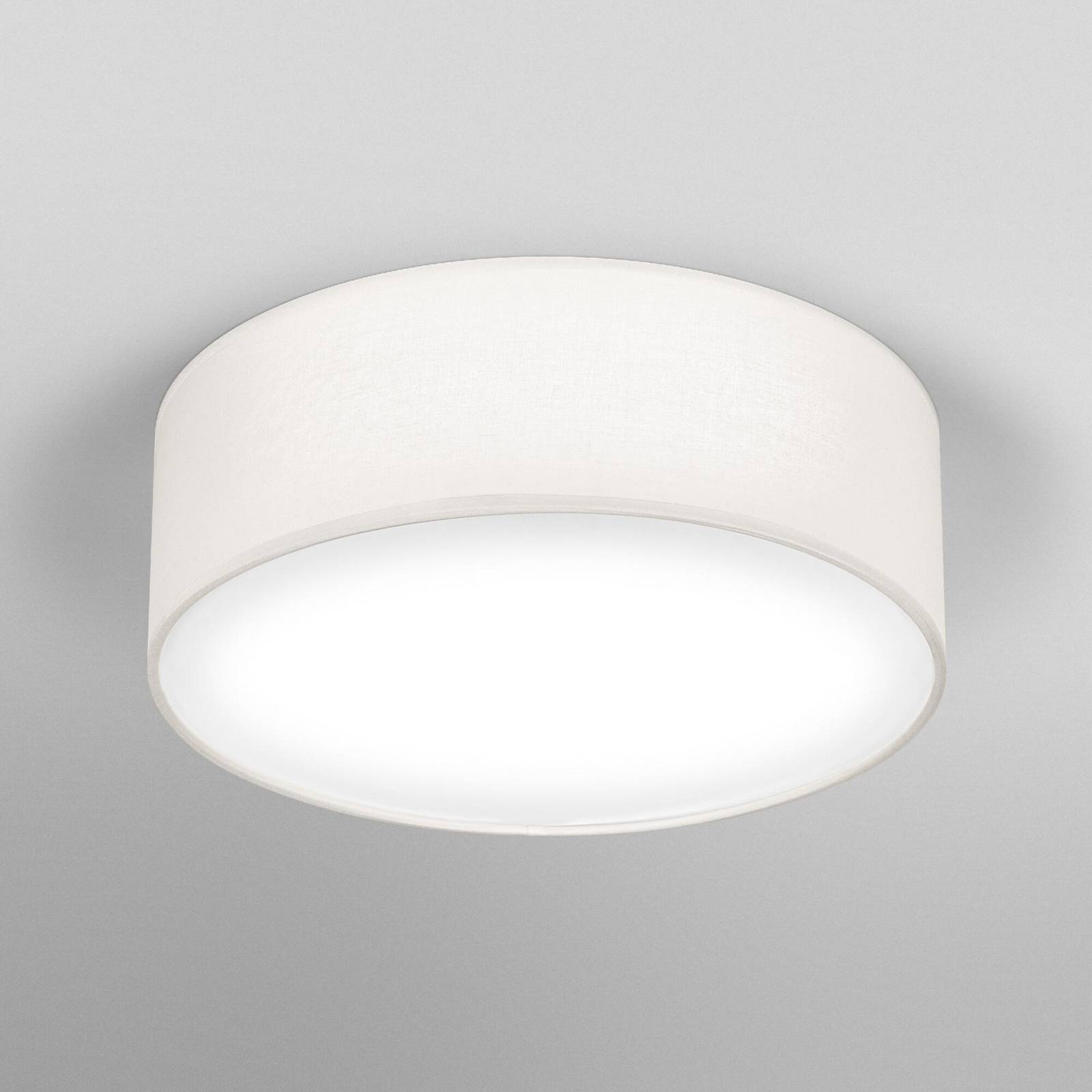 Lampa sufitowa OSRAM ORBIS PARIS, beżowa, Ø 30 cm, tekstylna, E27