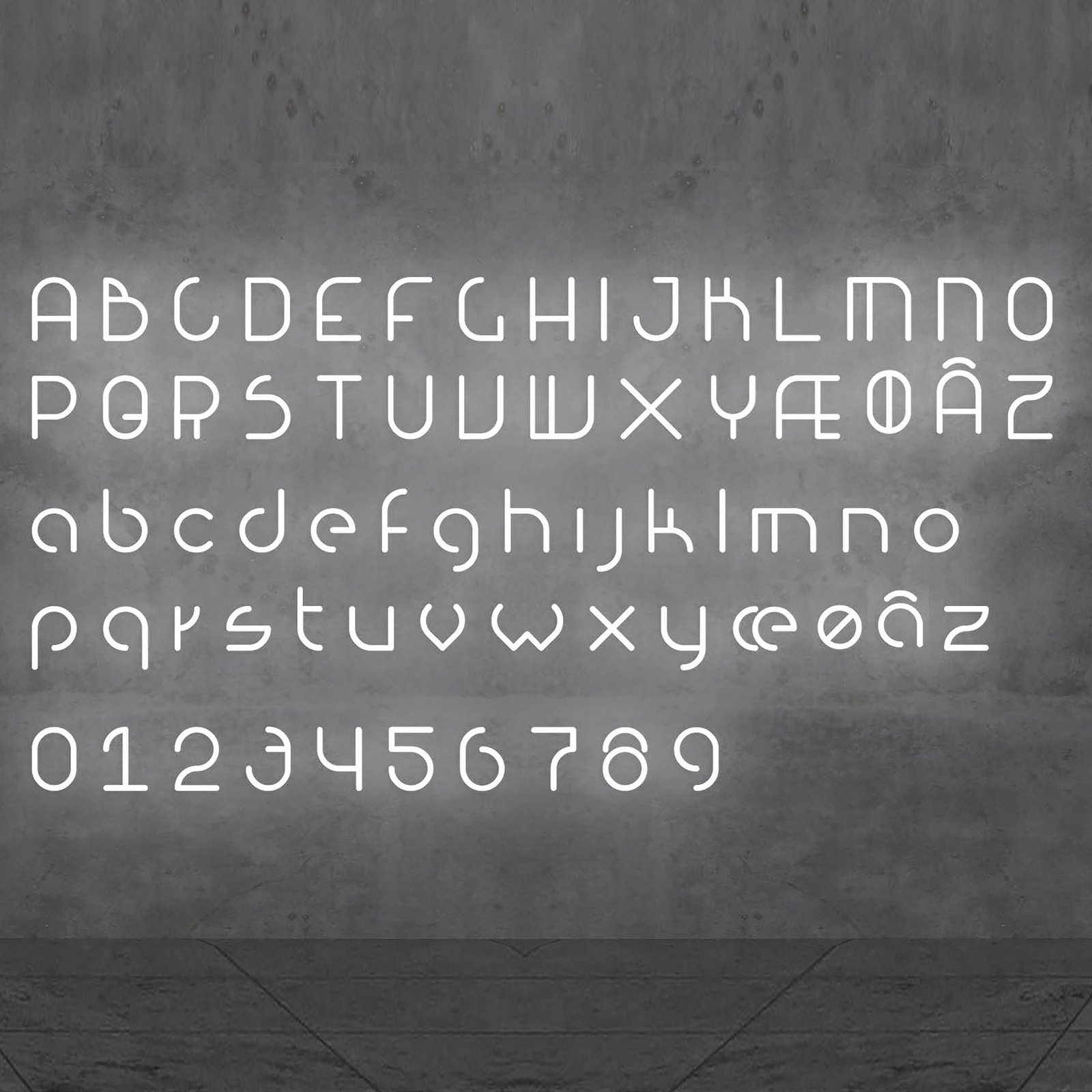 Artemide Alphabet of Light τοίχου μικρό γράμμα f