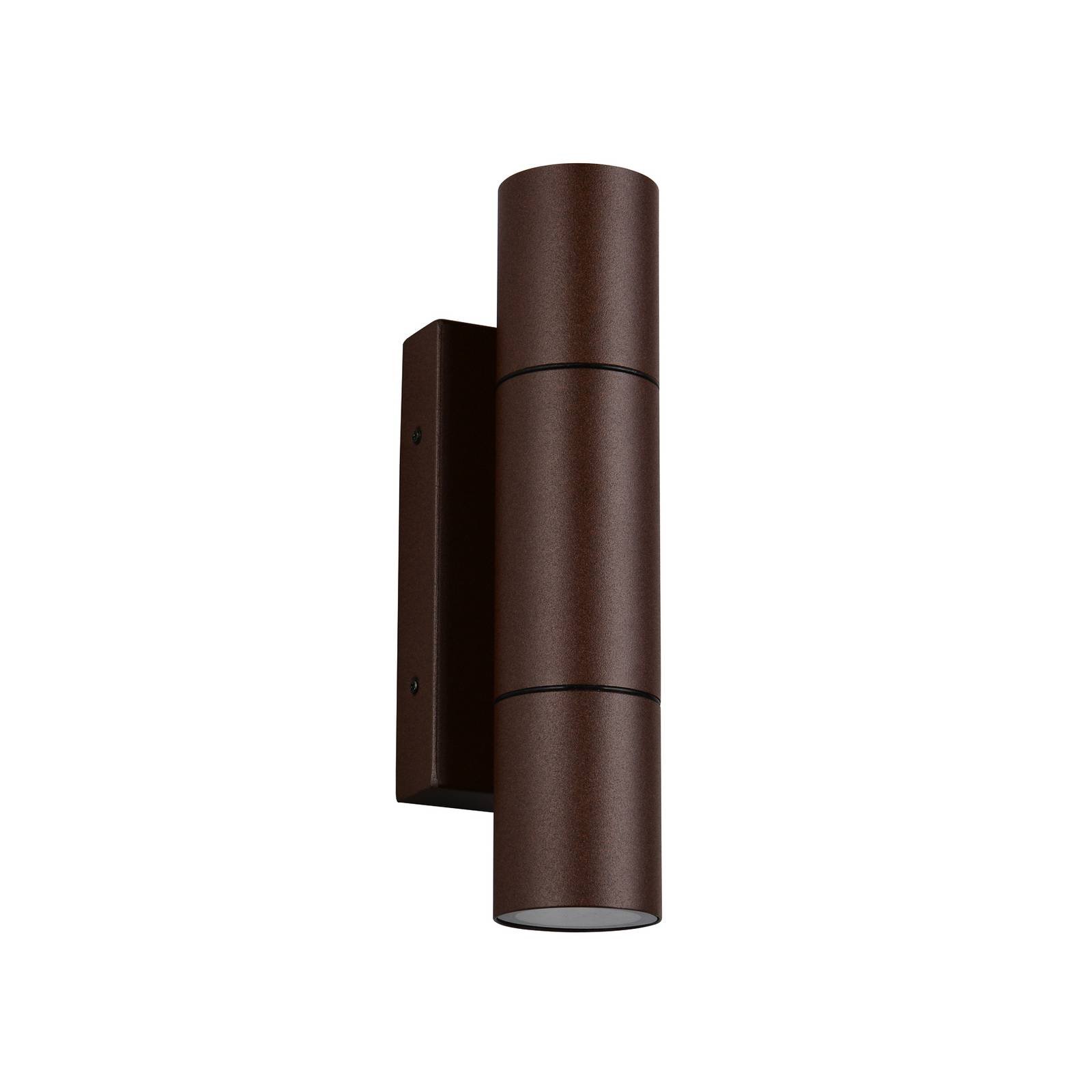 Außenwandlampe Yamuna, rostfarben, Höhe 23 cm, Metall, IP65