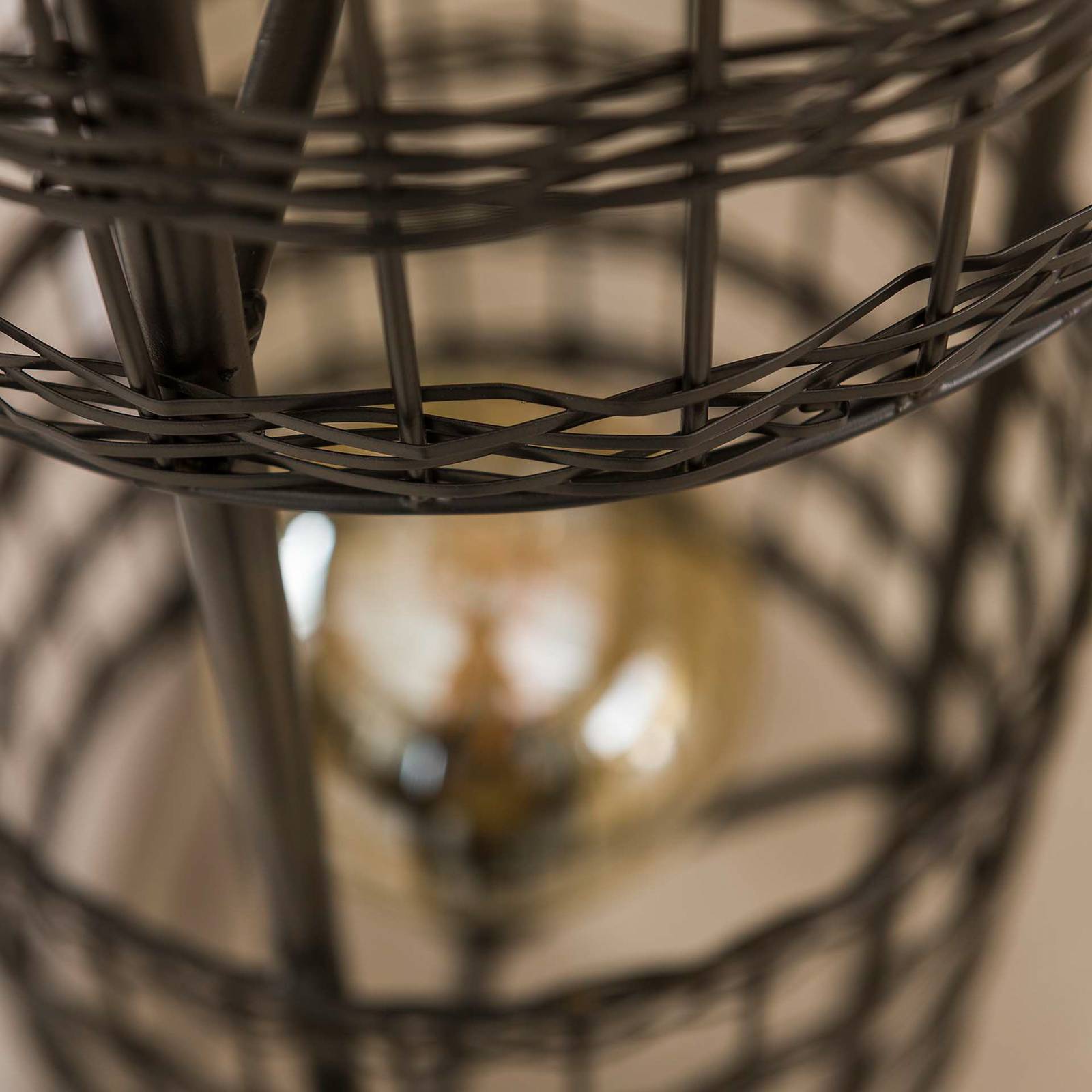 Lampa stojąca Graf-Fiesko, czarna-nikiel, 2-pkt.