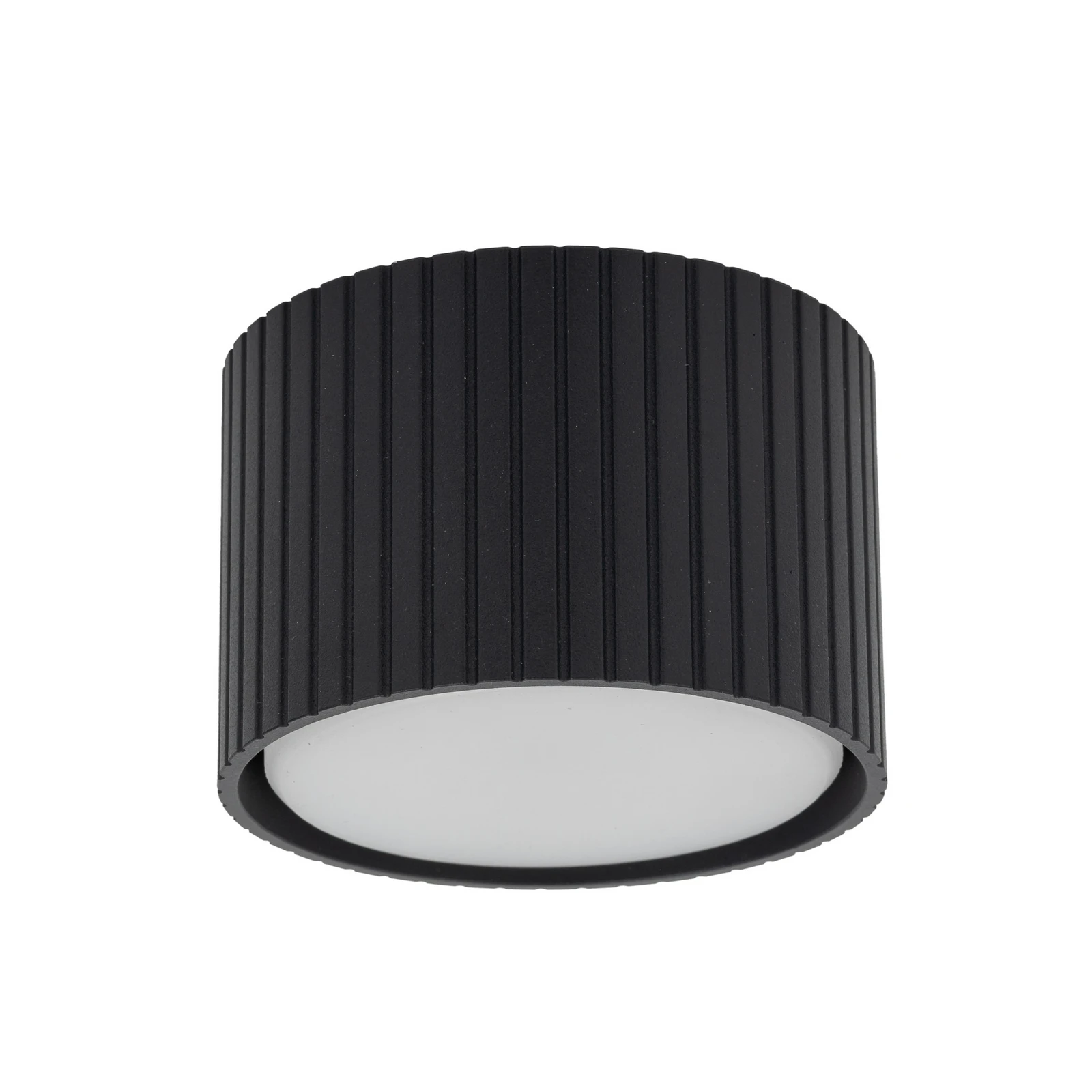 Downlight Ferro, μαύρο, πλαστικό, ύψος 6 cm, GX53