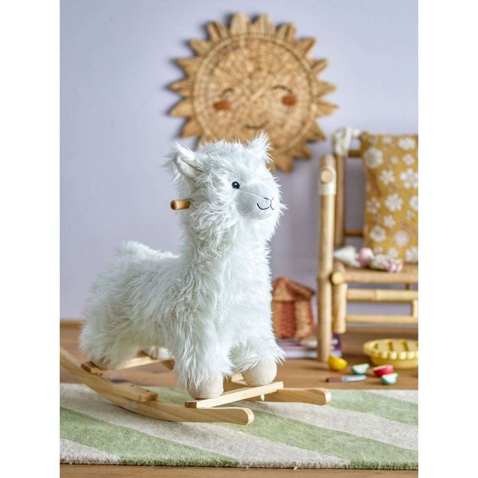 Kinto Rocking Toy Lama White - Bloomingville