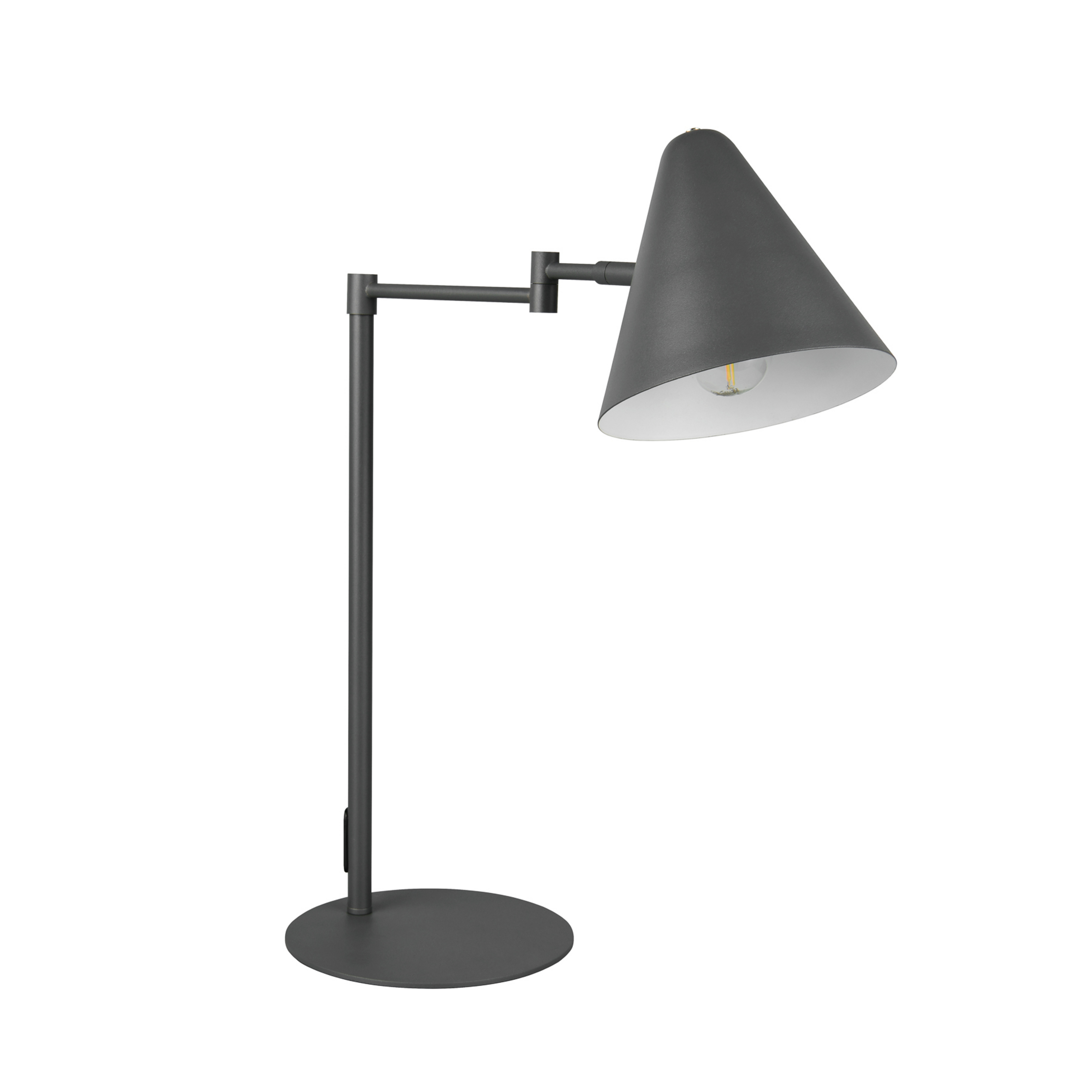 Tischlampe Cosima, anthrazit, Höhe 50 cm, Metall