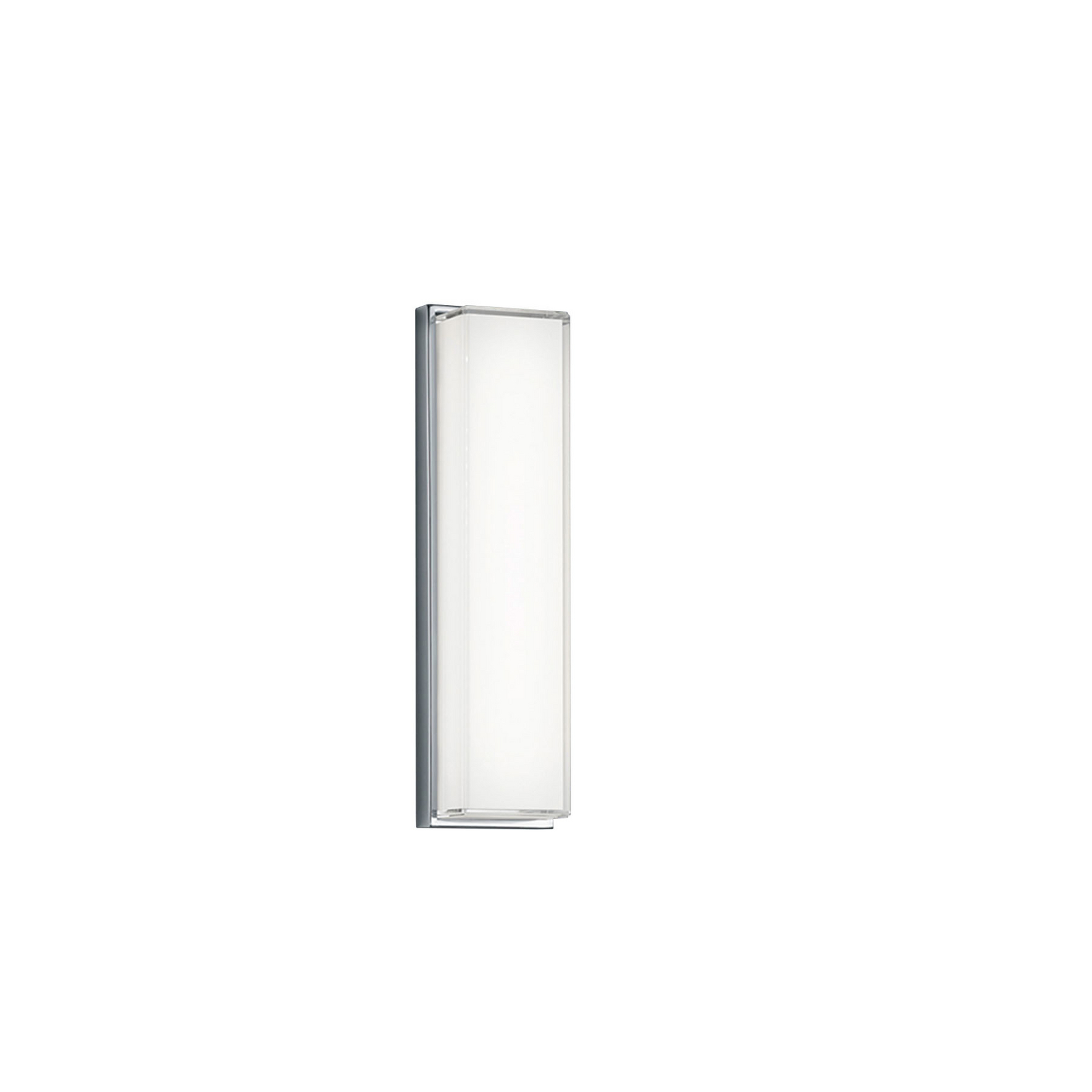 Helestra Cosi LED-Wandleuchte rechteckig chrom
