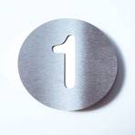 Kućni broj Okrugli od nehrđajućeg čelika - 1