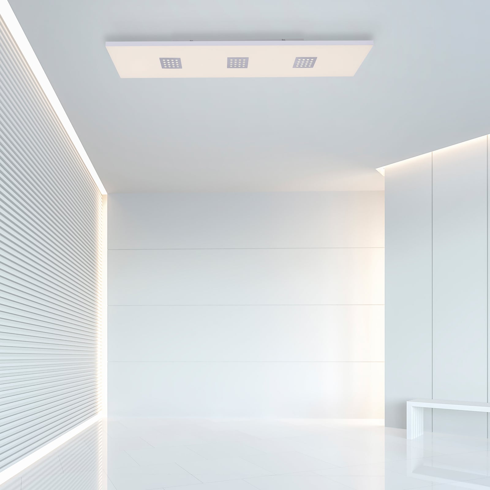 Neo LED-Deckenleuchte, 120cm, alu, CCT, Fernbedienung - PURE Neo LED-Deckenleuchte, 120cm, alu, CCT, Fernbedienung - PURE