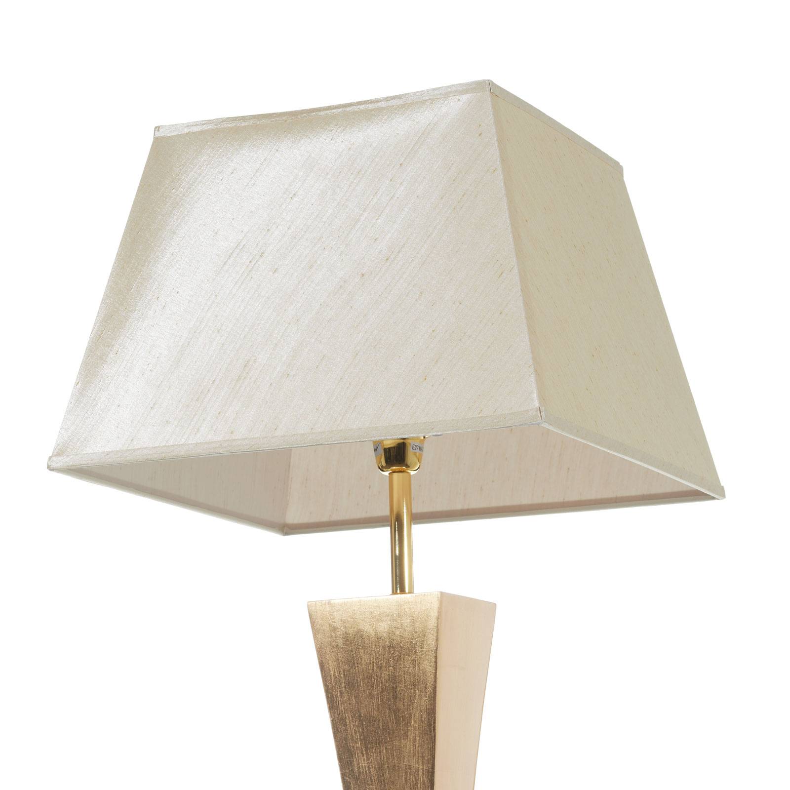 Lampa stojąca o szlachetnym designie, złota