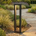 Lucande Jupp słupek ogrodowy LED, 60 cm, antracyt, metal, IP54