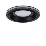 Paulmann LED inbouwlamp Sormus zwart, Ø 10 cm, IP65, set van 3
