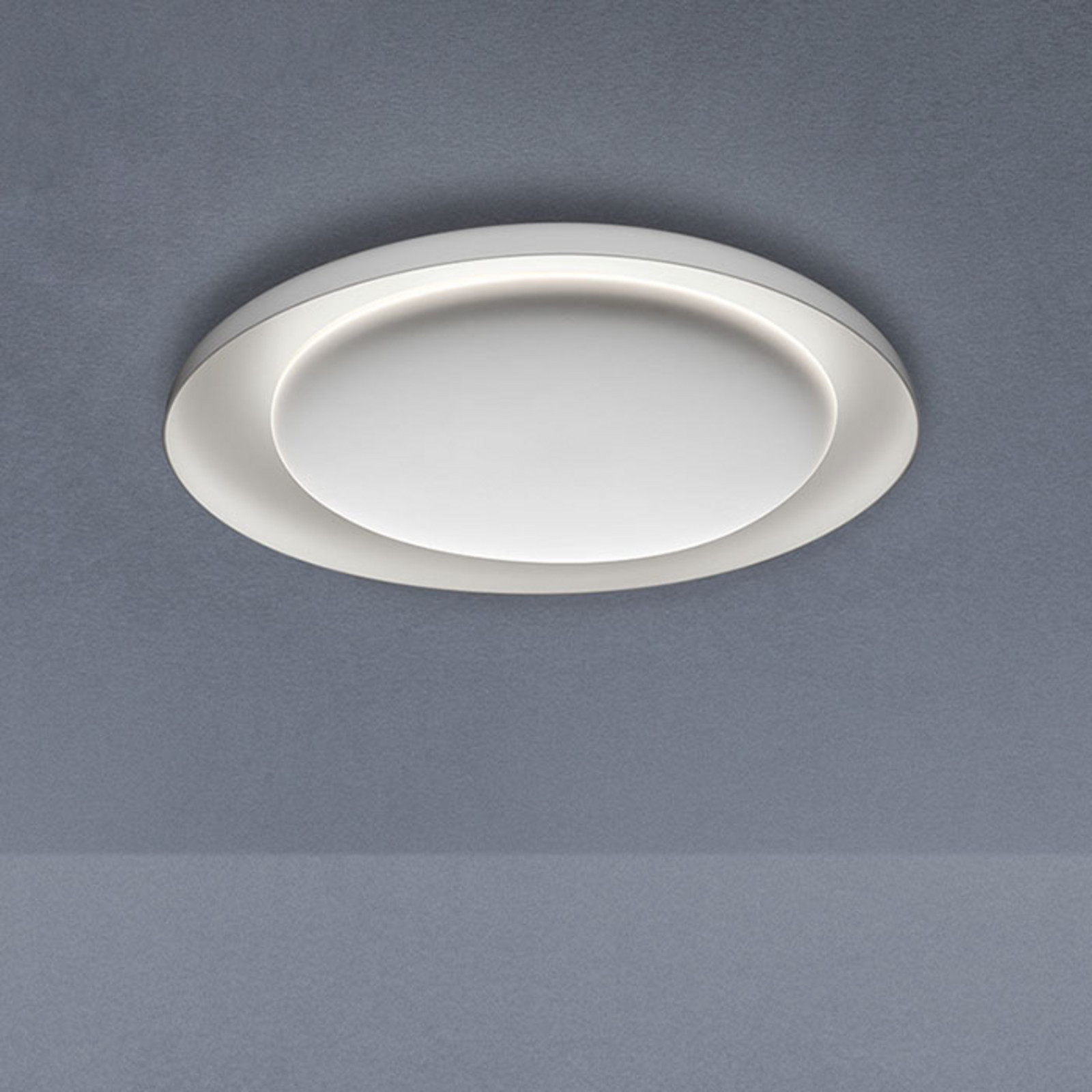 Foscarini Bahia Mini plafonieră LED dimabilă 55cm - Camera de zi / sufragerie - design - alb - Plastic