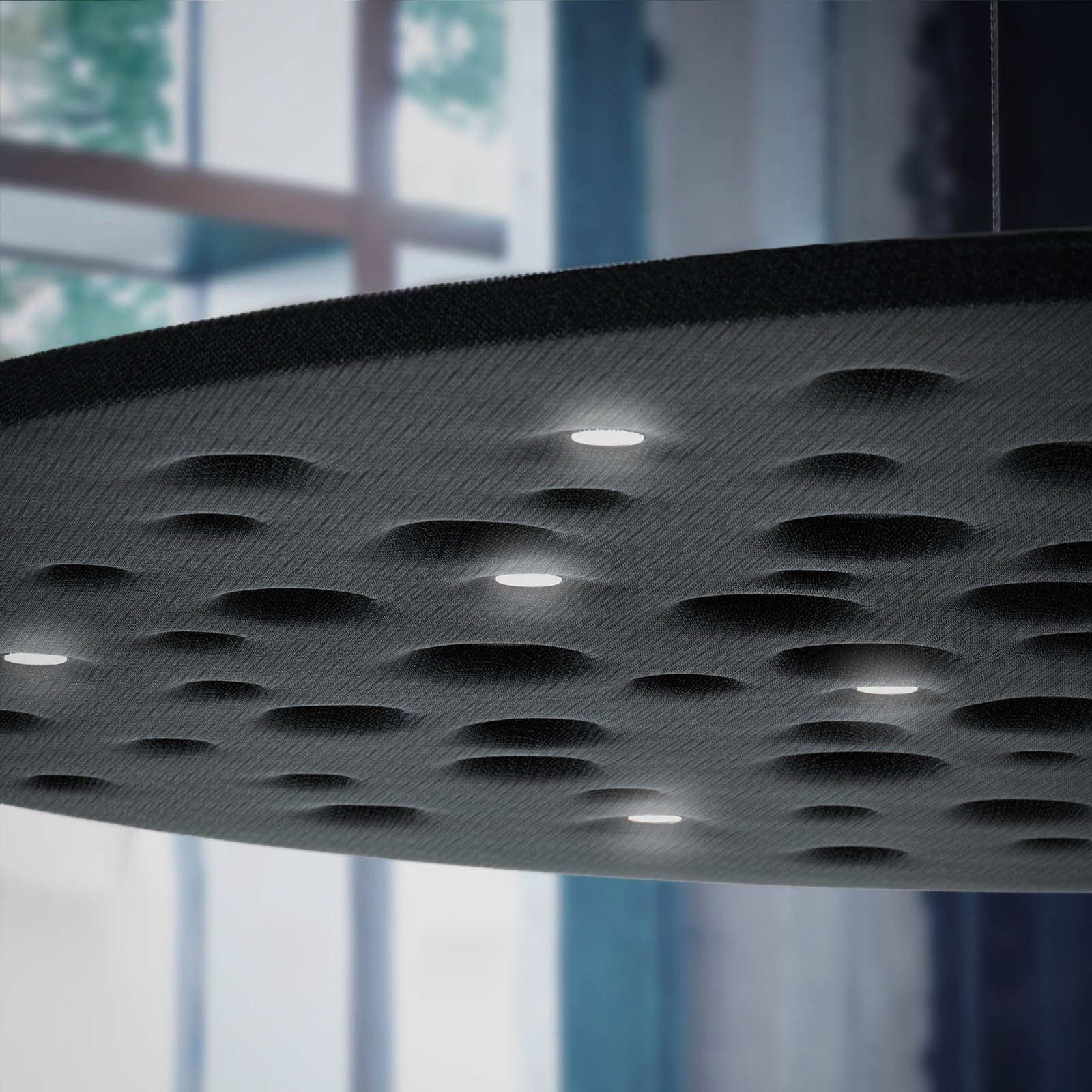 Artemide Silent Field 2.0, lampada a sospensione a LED in basso