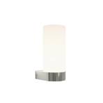 Lucande Basolo bathroom wall light, chrome-coloured, glass, 17.2 cm