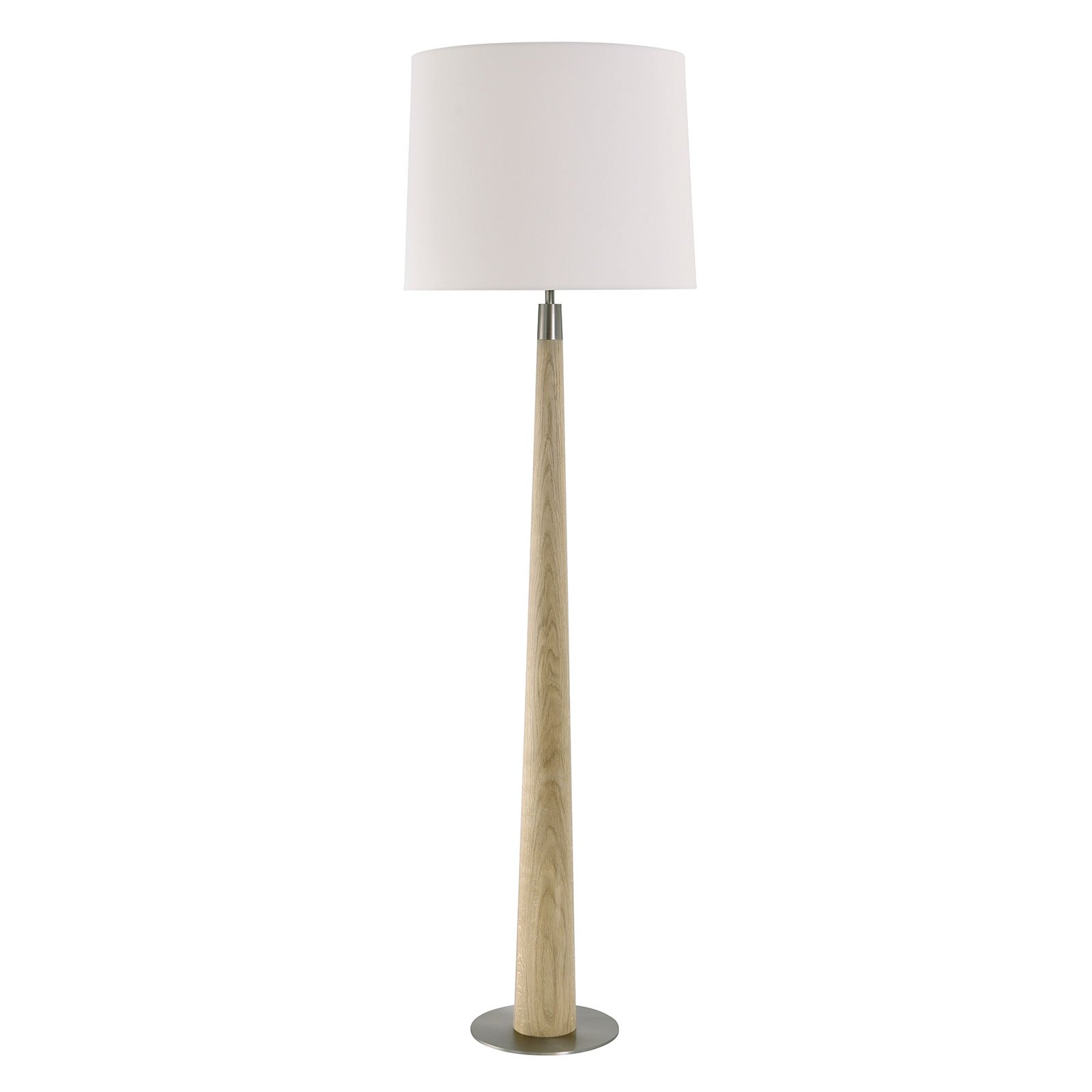 HerzBlut Conico floor lamp, white lampshade