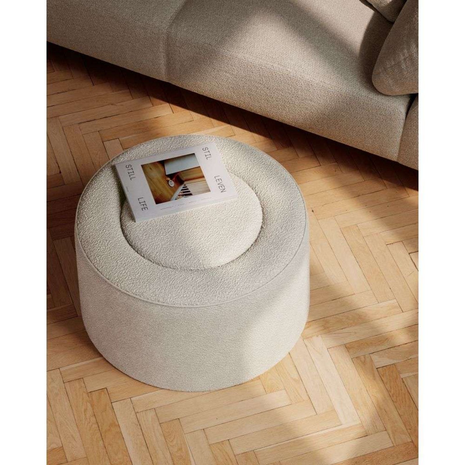 Praline Pouf Ø78 Beige - Woud