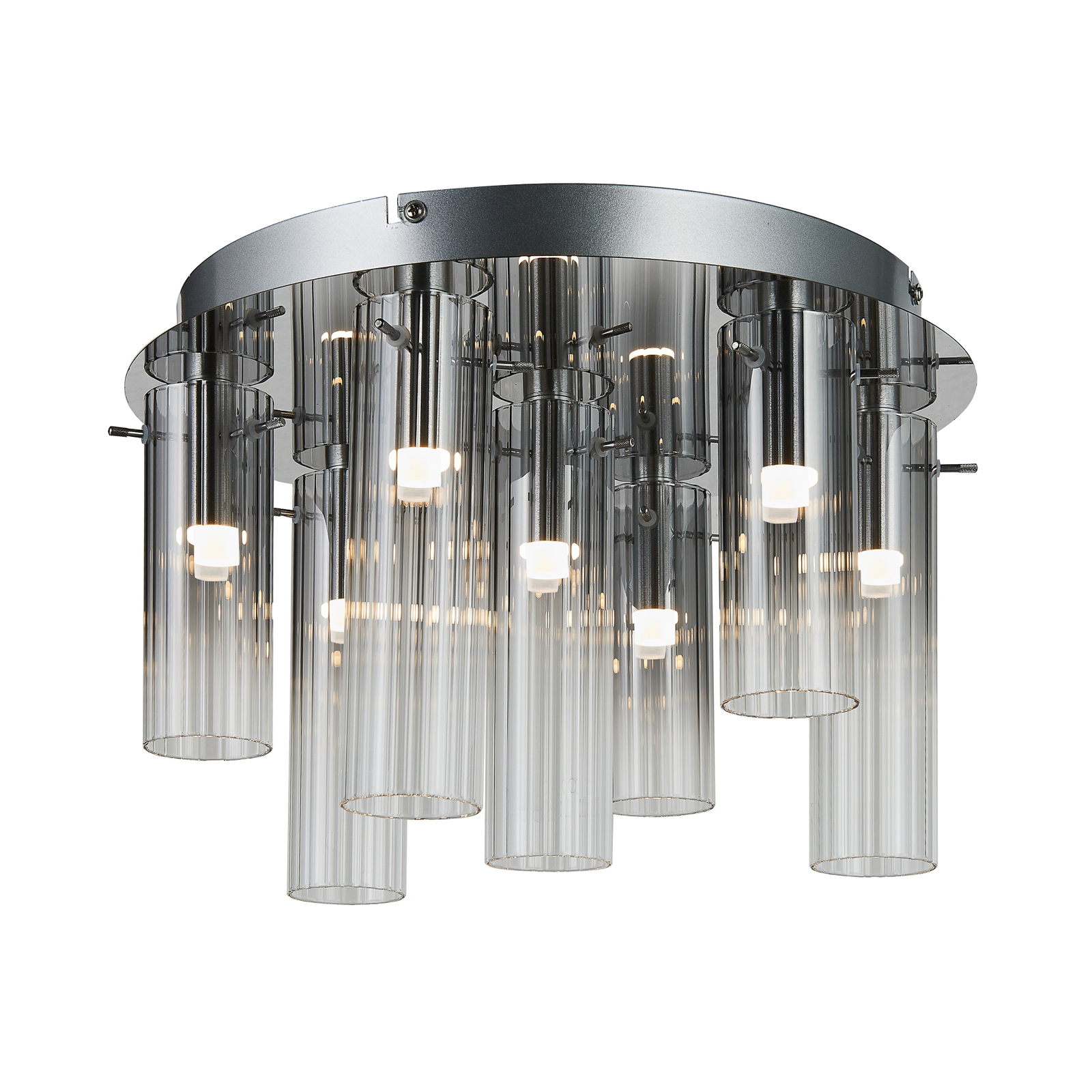Korvitha 7 LED Plafond Smoke/Silver - Lucande