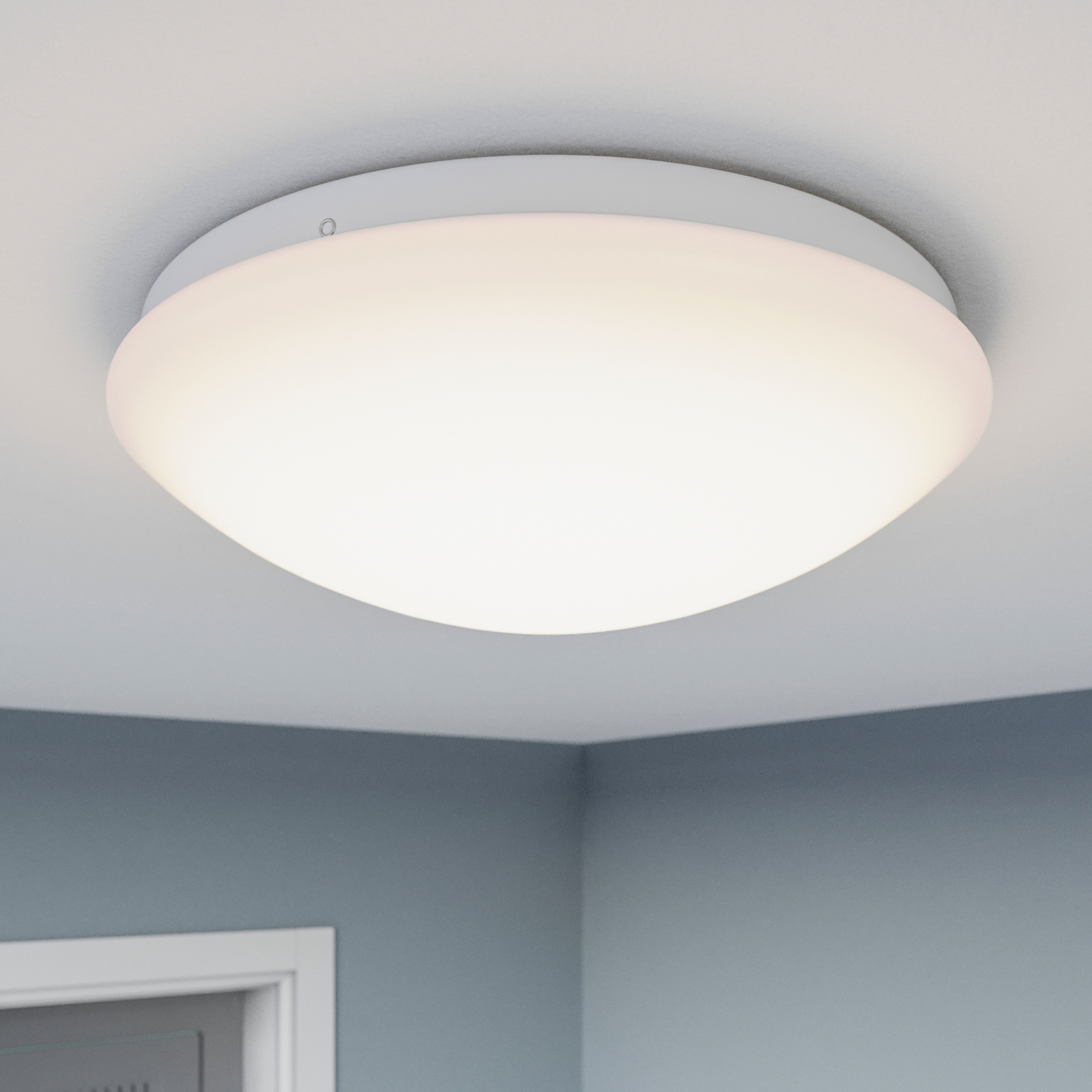Arcchio Younes LED-Deckenlampe, weiß, rund, 30 cm