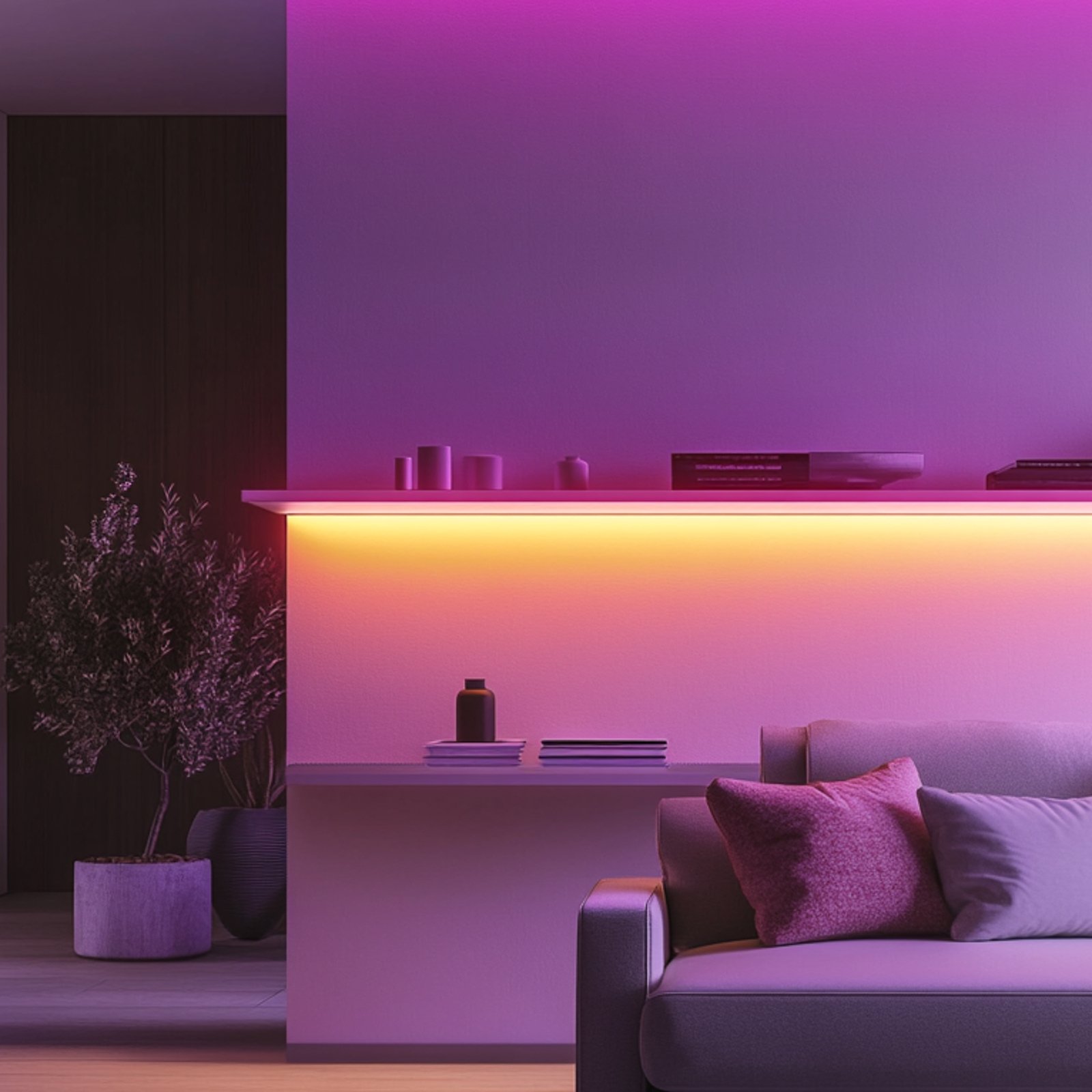 Calex Smart LED-csíklámpa, 5 m hosszú, CCT, RGB, WLAN