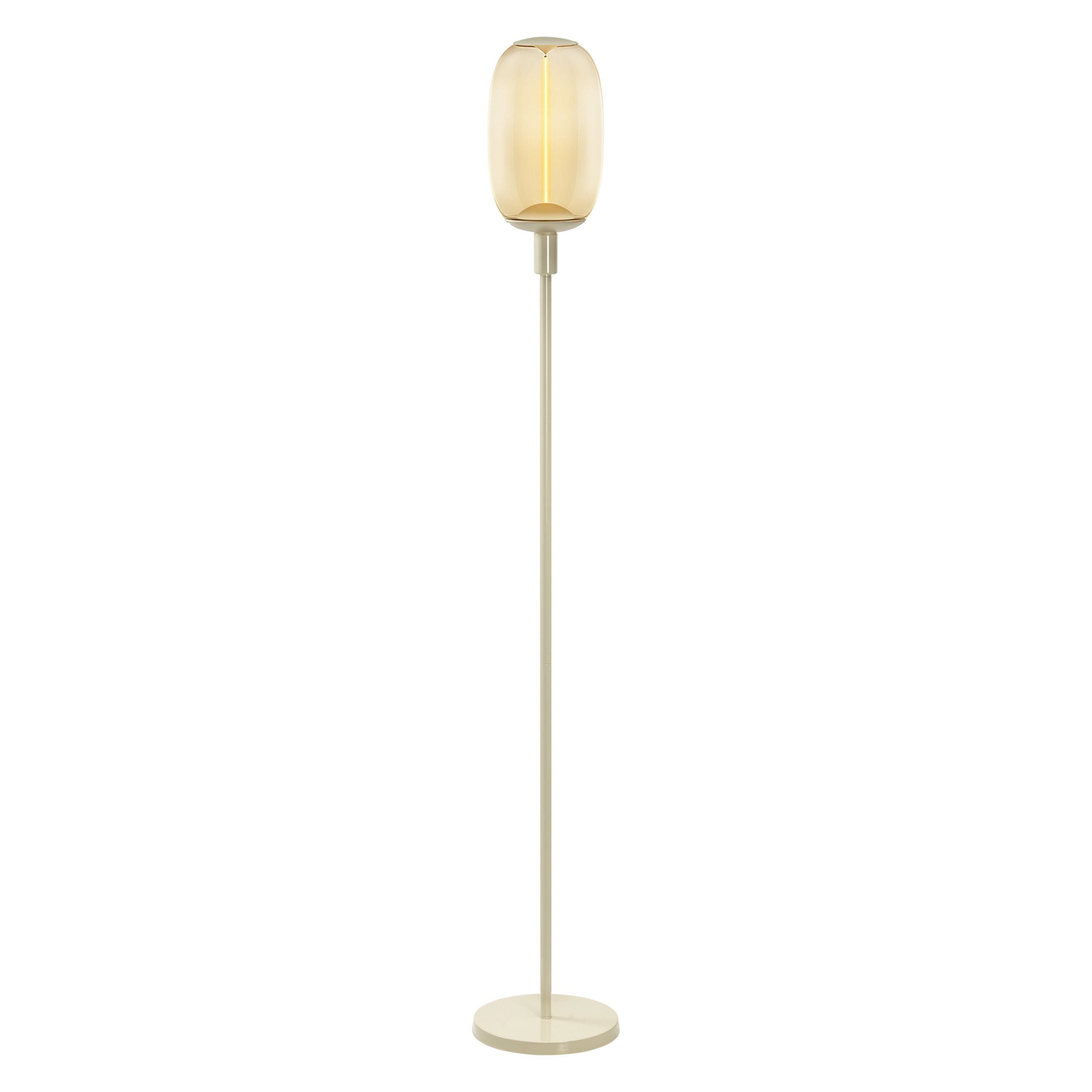 LEDVANCE stojacia lampa Decor Stick E27, výška 146 cm, béžová