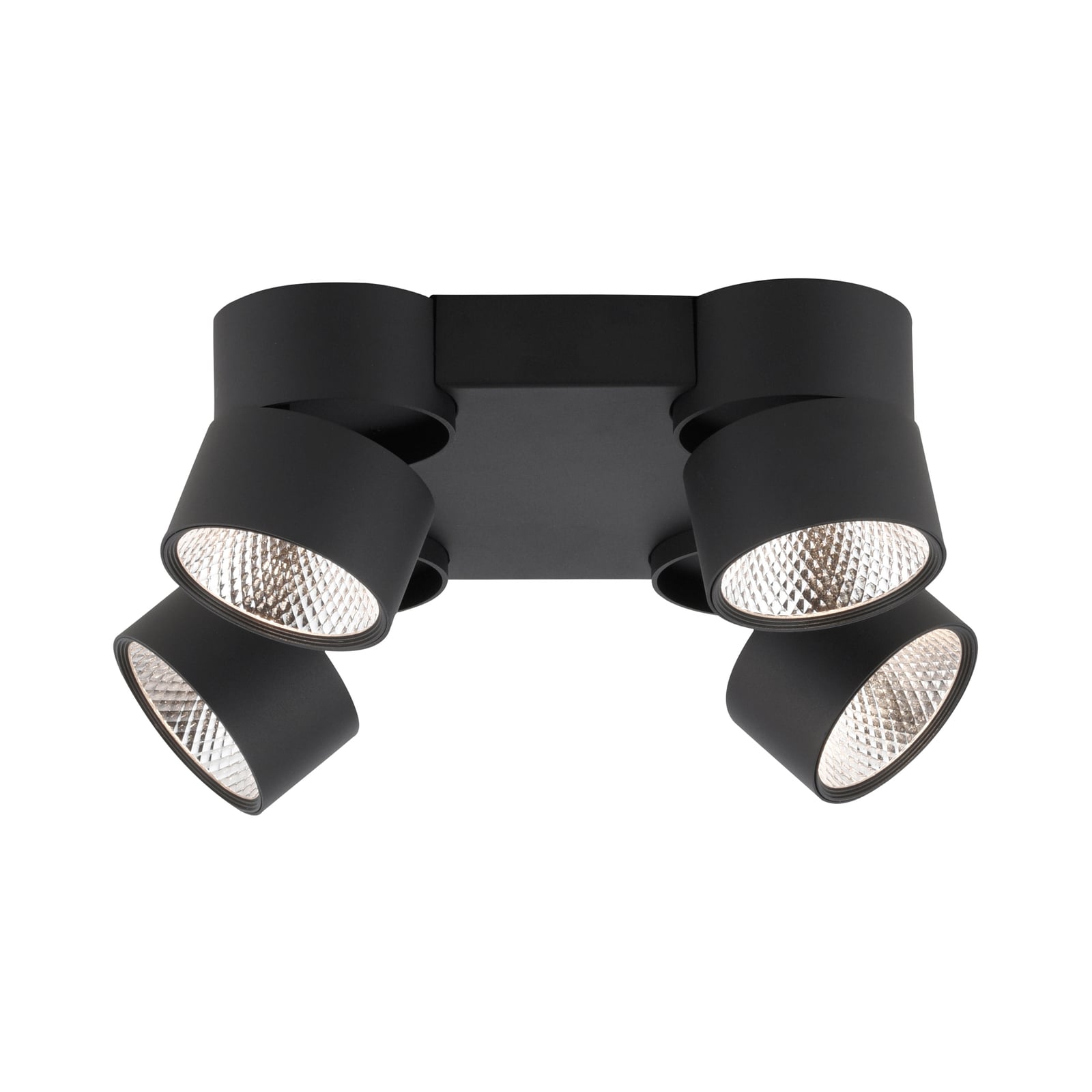 Nola LED-Deckenleuchte, vierflammig, schwarz - PURE Nola LED-Deckenleuchte, vierflammig, schwarz - PURE