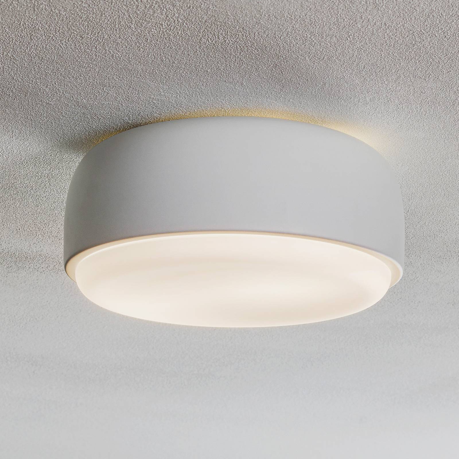 Biała designerska lampa sufitowa Over Me 30 cm