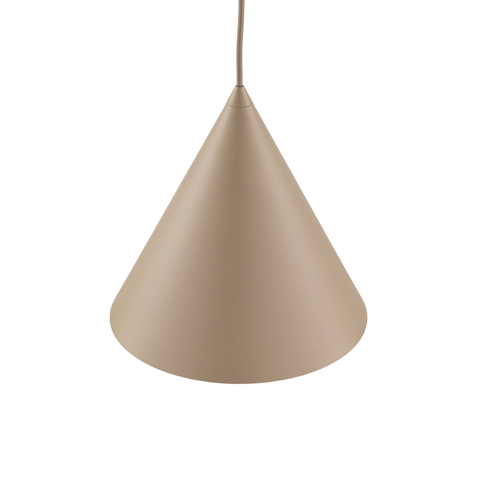 Żyrandol Cono, 1-punktowa, Ø 25 cm, piaskowa, E27