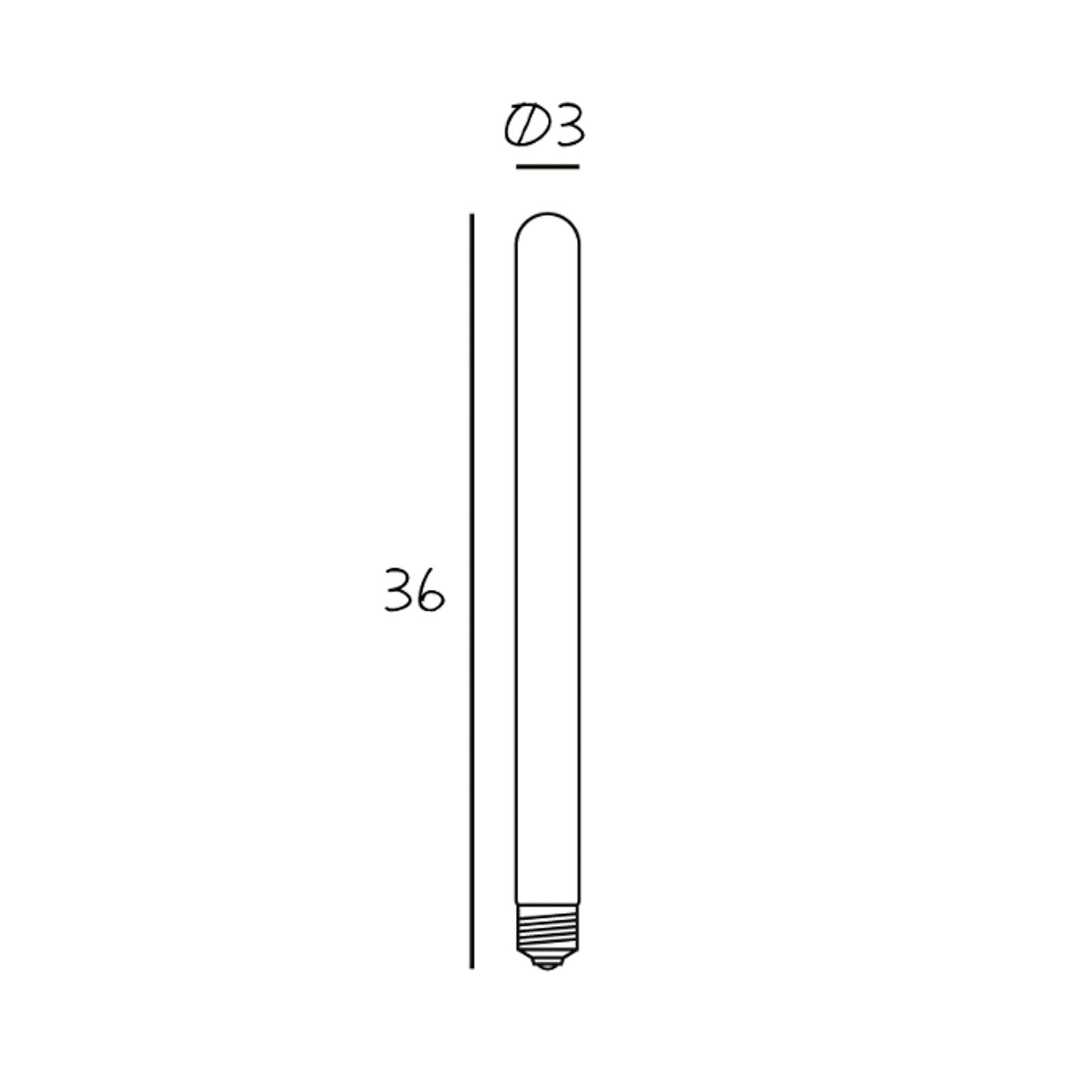 Lampadina LED 6,5W Tubo a Bulbo 360 Frosted Dim. E27 - Design By Us
