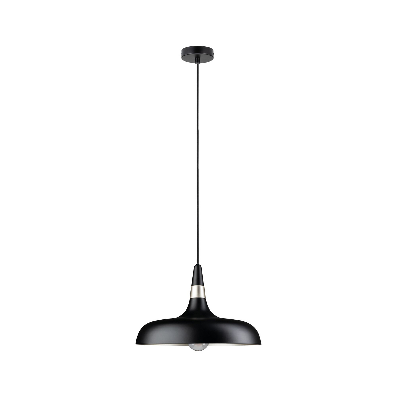 Paulmann hengelampe Juna STYLE, svart, Ø 34 cm, metall Paulmann hengelampe Juna STYLE, svart, Ø 34 cm, metall