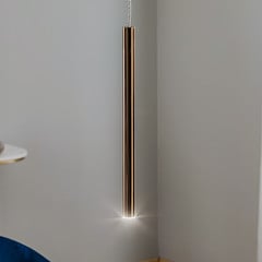 Varas LED-pendel, enkelt lys, guld