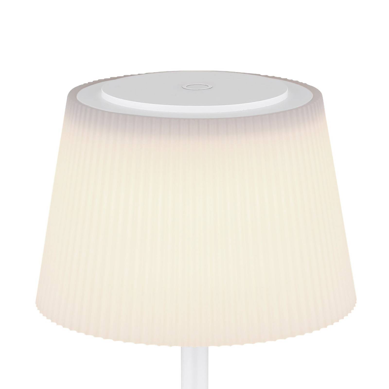 Levně Nabíjecí stolní lampa Gregoir LED, matná bílá, výška 38 cm, CCT