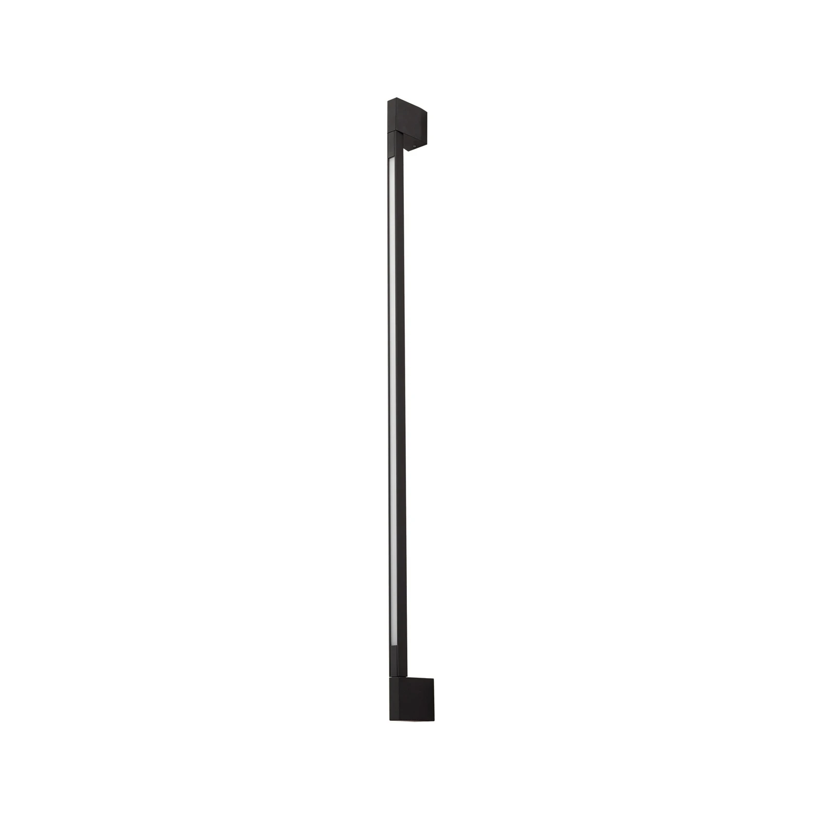 Lindby LED-Wandlampe Neano, 120cm, schwarz, Metall, IP54
