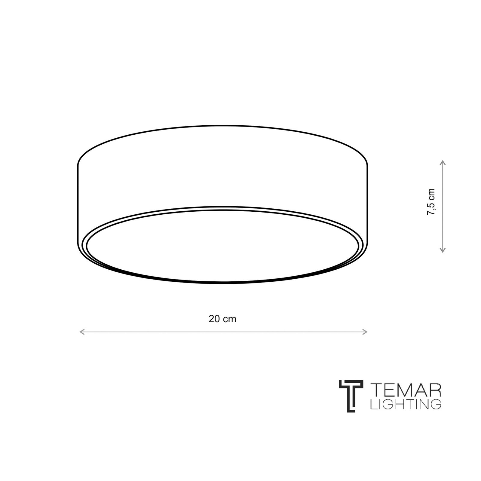 Cleo 200 griestu lampa, zelta krāsā, sensors, IP20, Ø 20 cm, E27