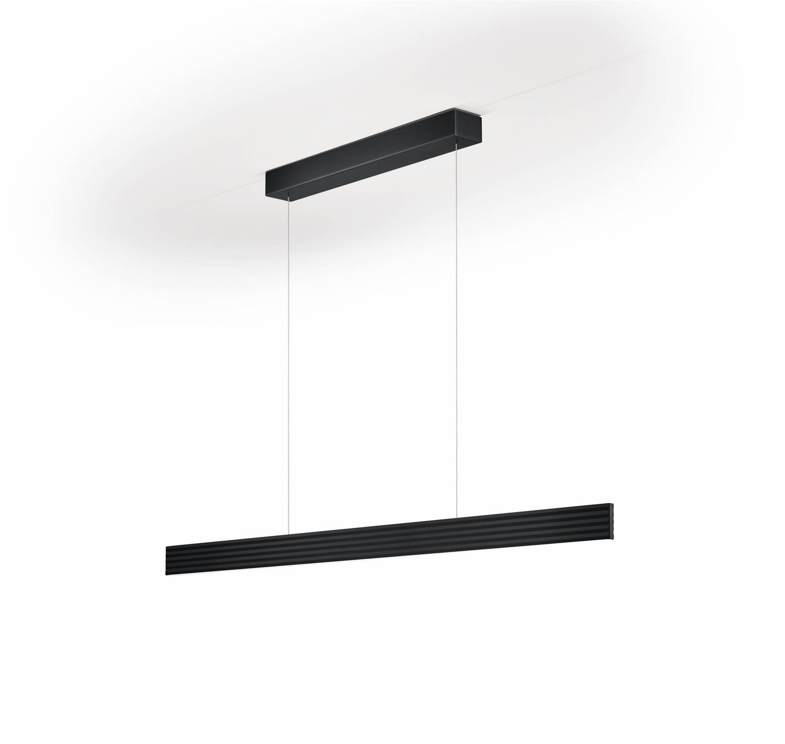 Suspension LED Fara, up/down longueur 132cm noir