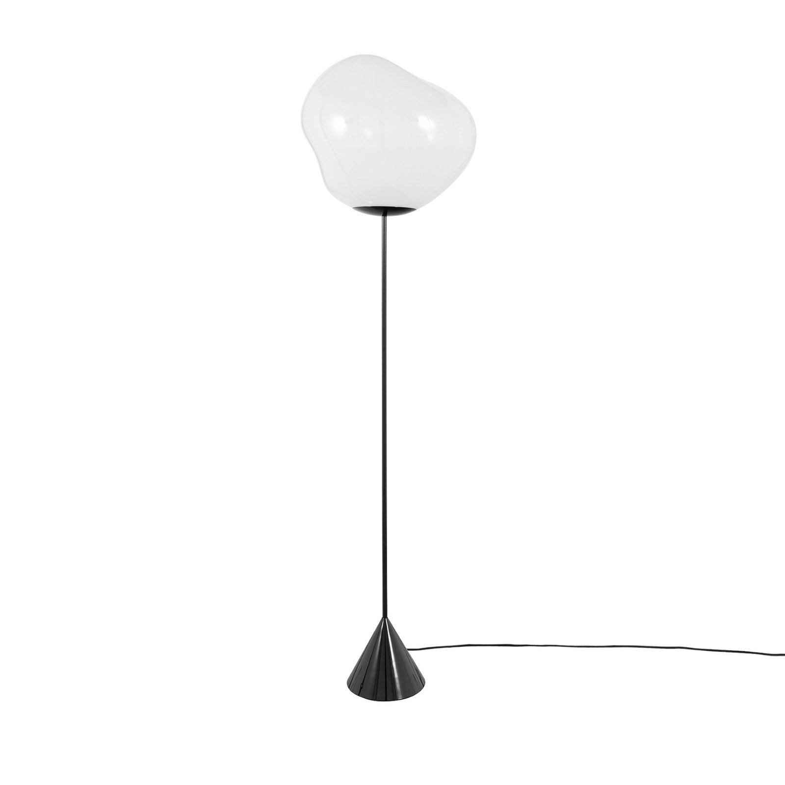 Tom Dixon LED floor lamp Melt Cone Slim, opal, power supply