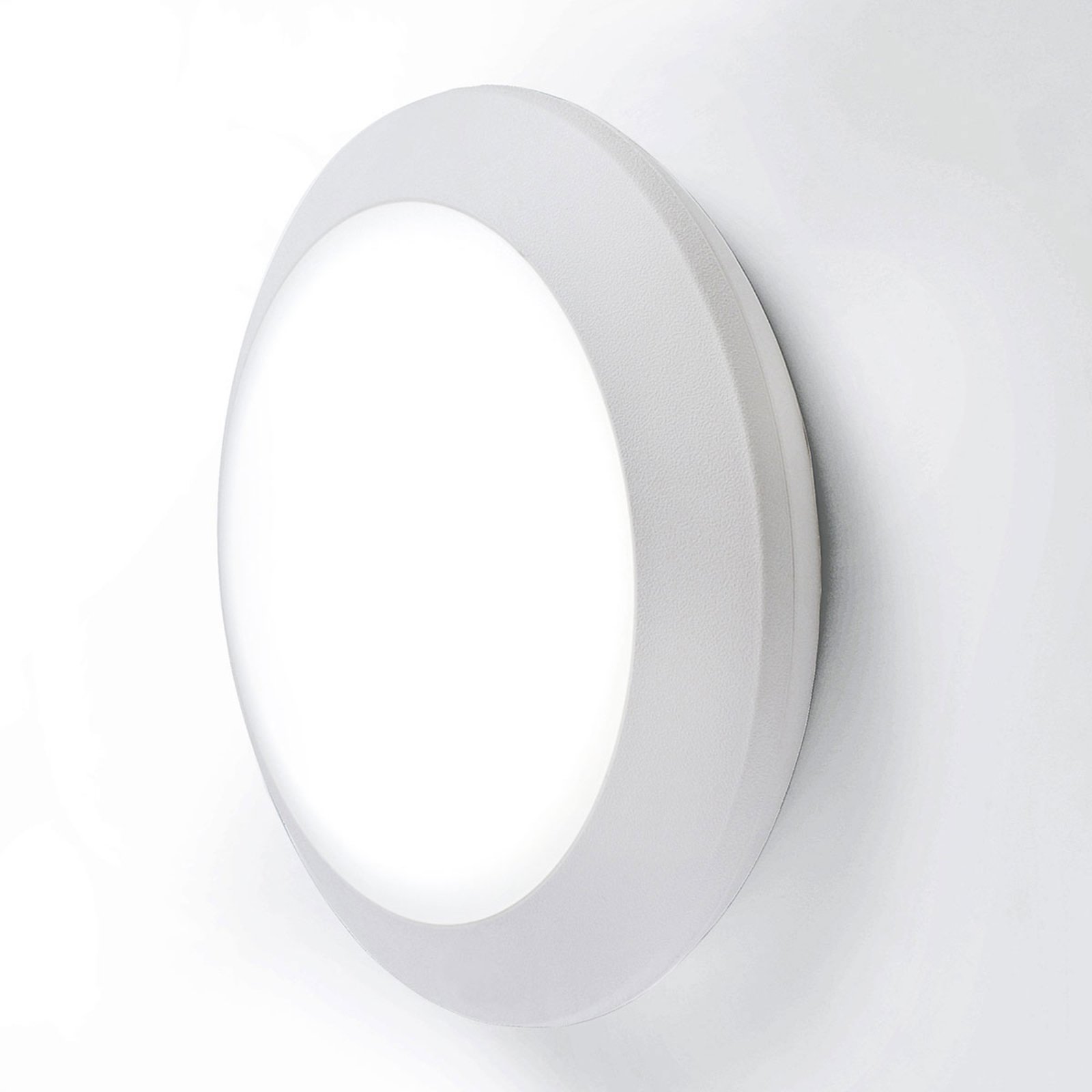 LED vanjska zidna svjetiljka Berta Ø 27,5cm bijela 11W CCT