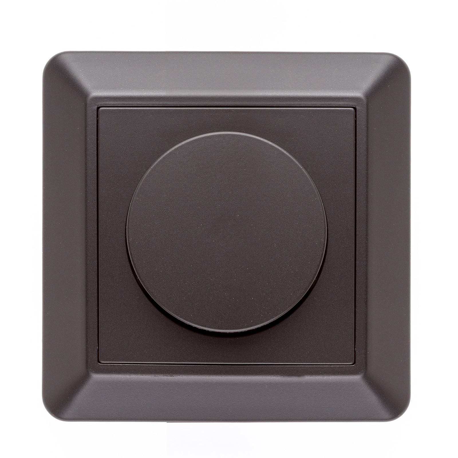 The Light Group SLC cover for SmartOne AC wall dimmer, black, plastic, W: 8.6 cm, H: 8.6 cm