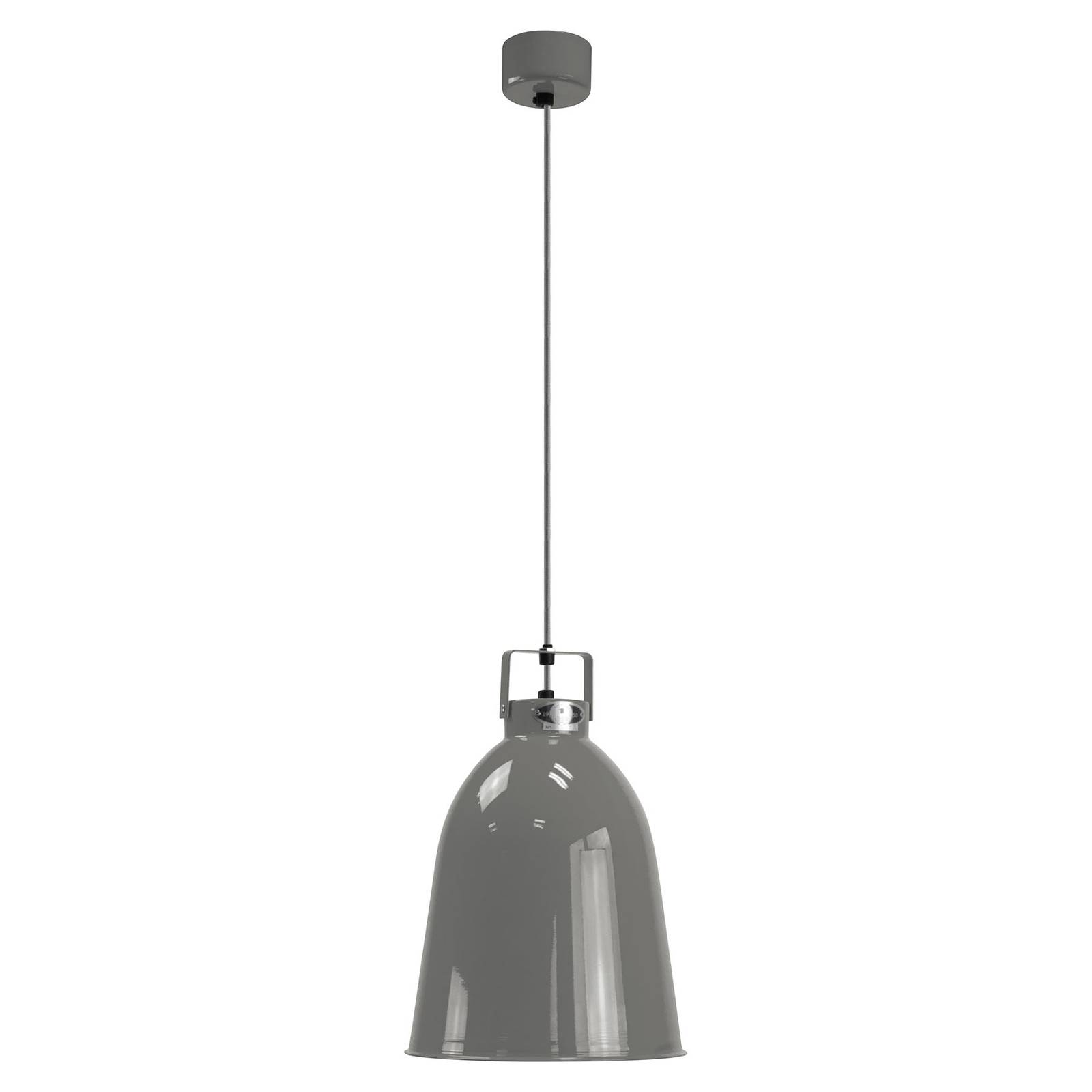 Jieldé Clément C240 lampa wisząca szara Ø24cm