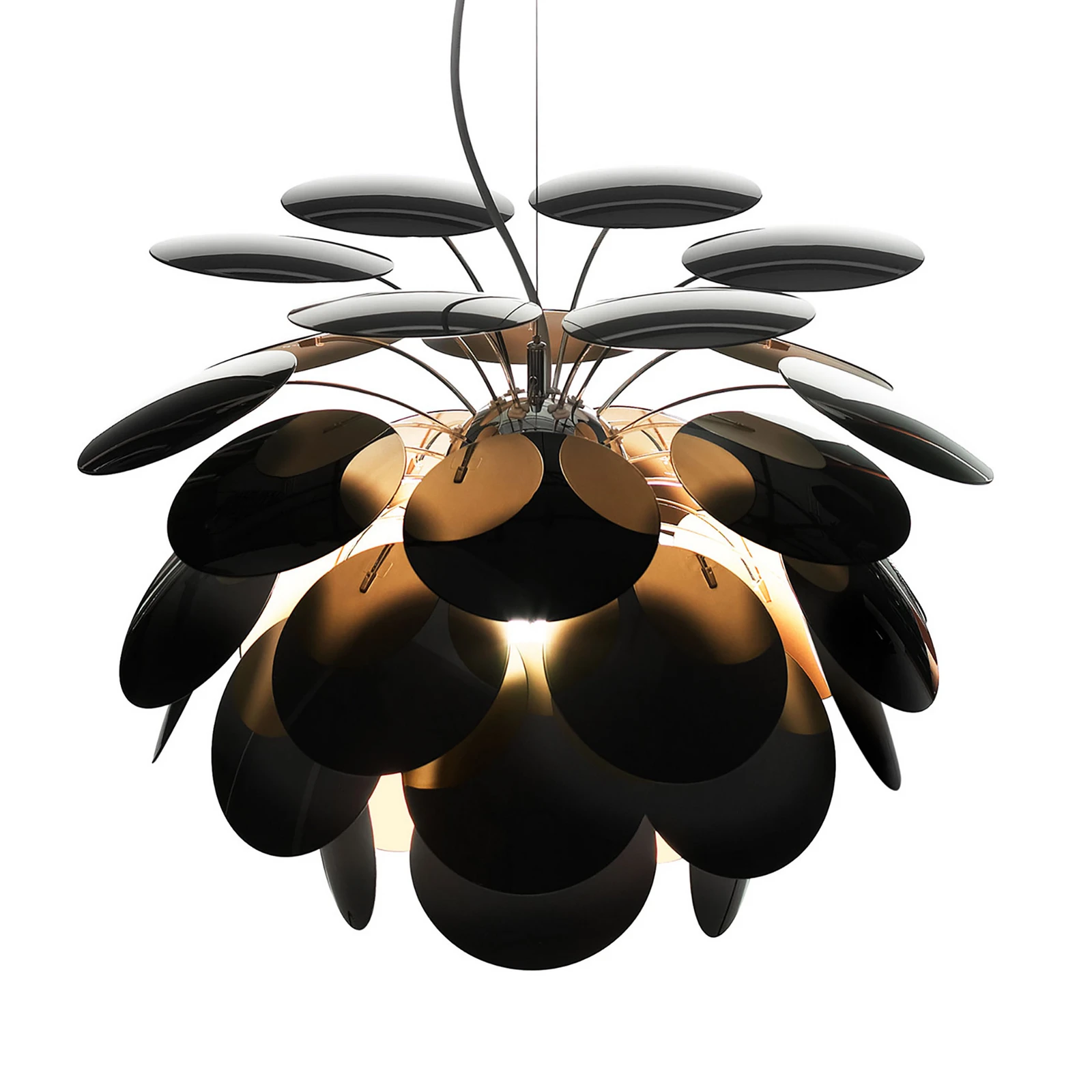 MARSET Discocó Pendellampe Ø 88 cm schwarz/gold