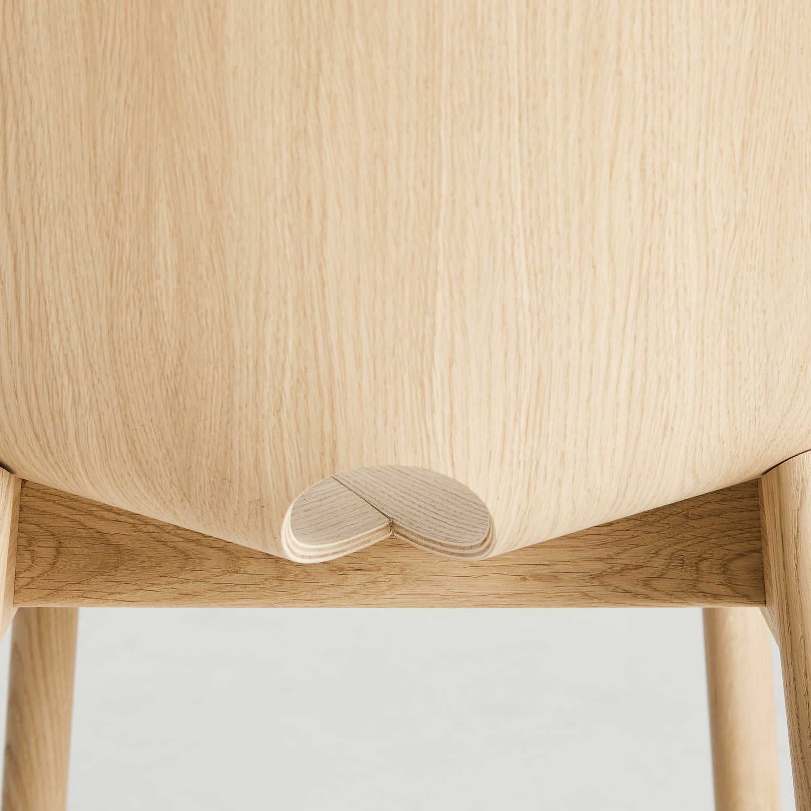 Chaise Mono, bois clair, hauteur 78 cm, chêne - Woud