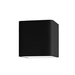 Egger DLS aplique de pared Gino, negro 3.000 K 10x10 cm atenuable