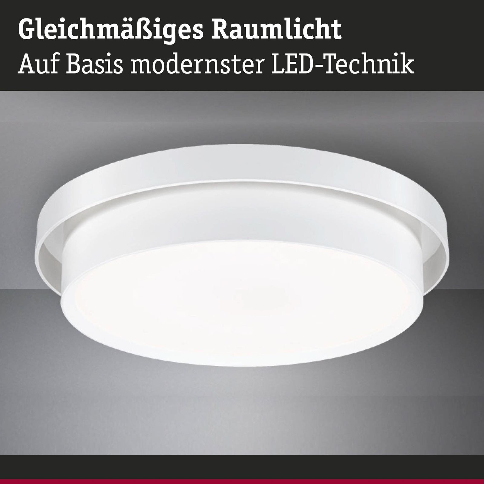 Paulmann Malik LED-Deckenlampe, 3-step-dim weiß