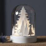 Kupol LED decorative light, forest scene, white