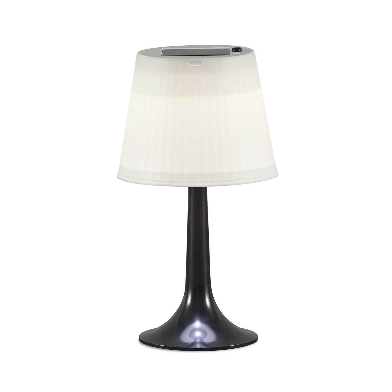 Zwarte LED-solartafellamp Assisi Sitra