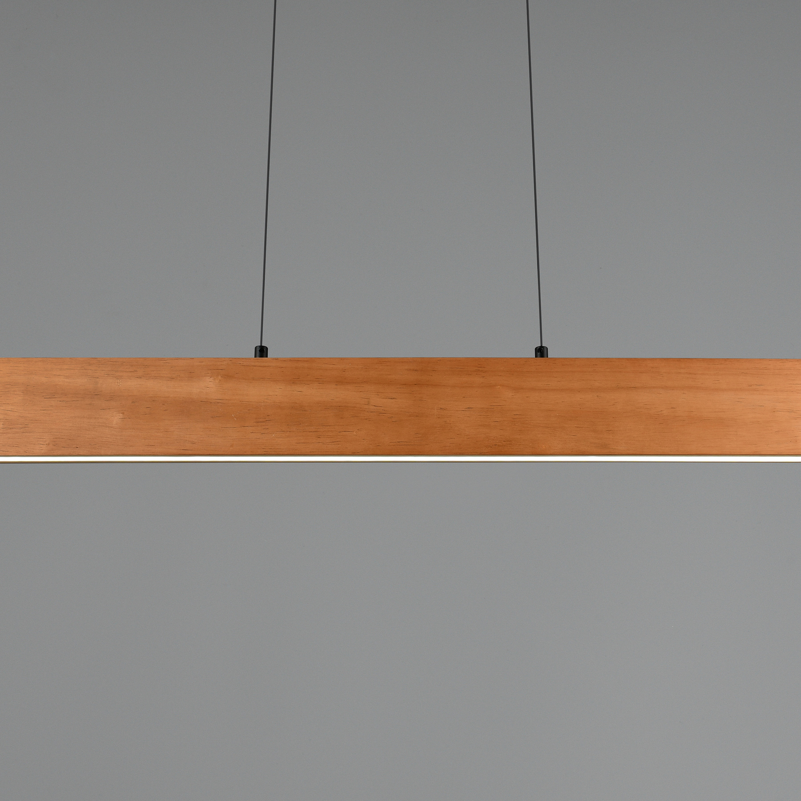 Edgewood LED függő lámpa, hossza 115 cm, fa színű, fa CCT Edgewood LED függő lámpa, hossza 115 cm, fa színű, fa CCT