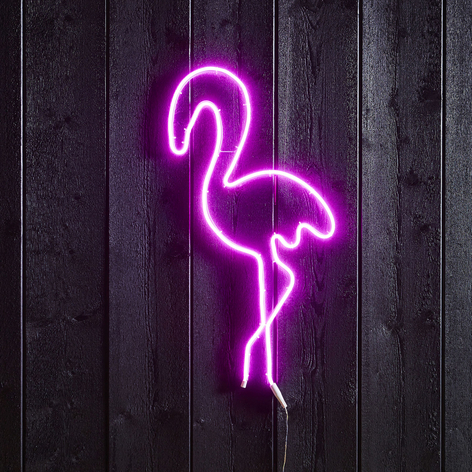 LED-Silhouette Flatneon Flamingo