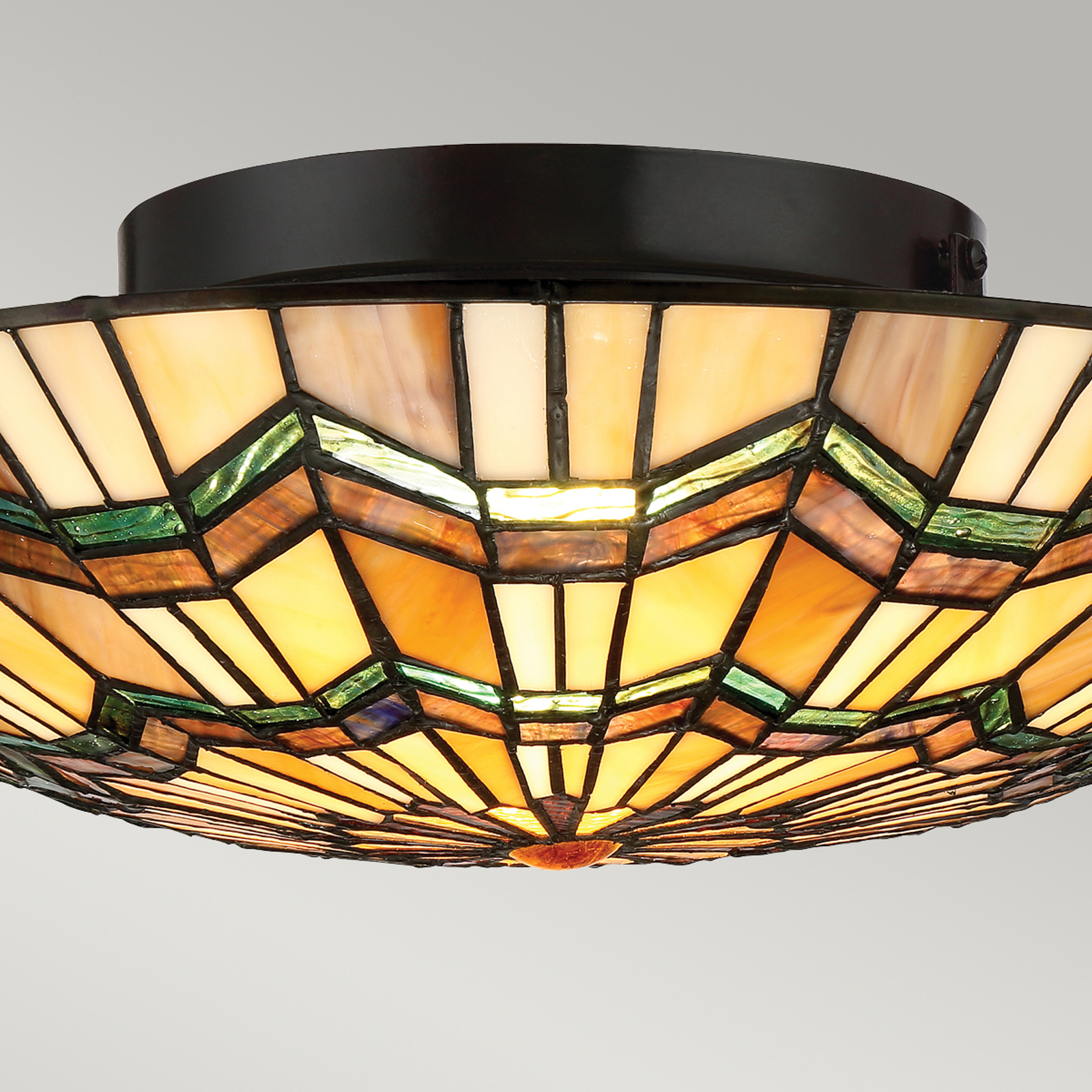 Alcott loftlampe i Tiffany-design